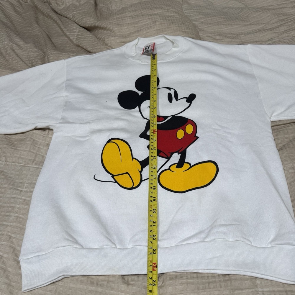 Vintage Mickey Mouse Disney Designs Sweatshirt Crewneck 1980s Made in USA Large - Picture 8 of 10